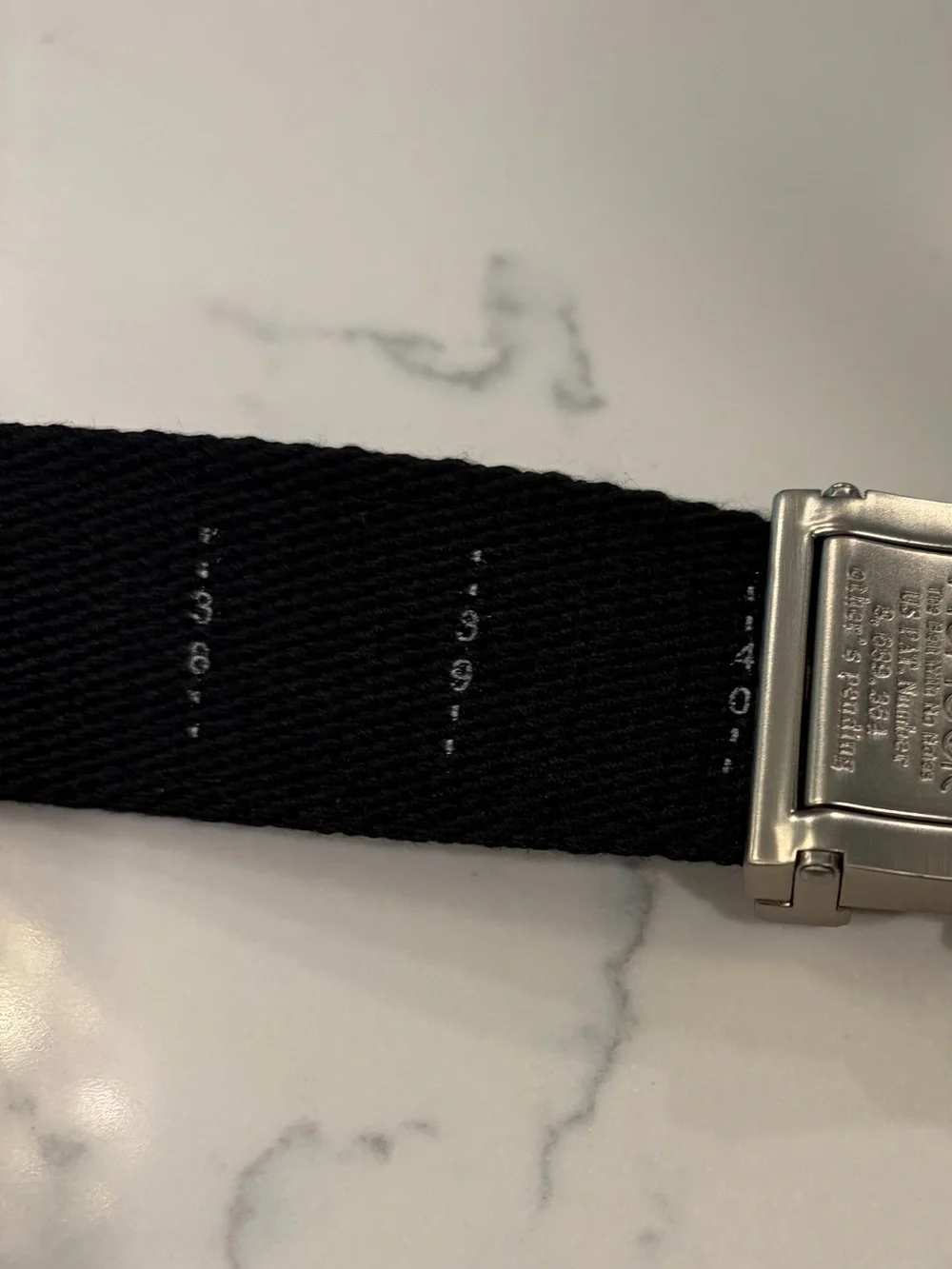 NEXBELT Adjustable Black Men's Belt with foxhunt embroidery Automatic Buckle